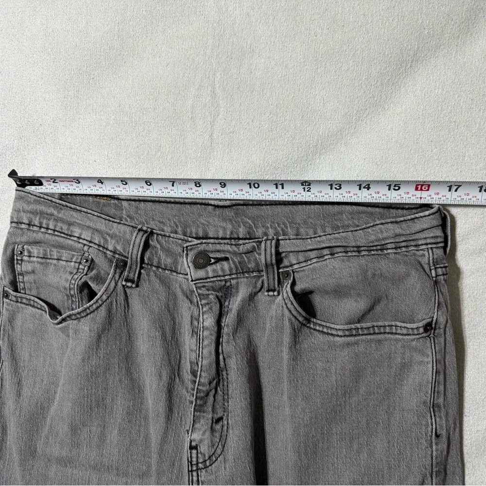 Levis 505 Jeans Mens 33x29 Gray‎ Regular Straight Mid Rise Denim